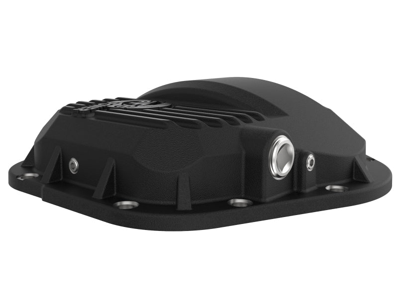 aFe Pro Series Dana 60 Front Differential Cover Black w/ Machined Fins 17 - 20 Ford Trucks (Dana 60) - Diff Covers - aFe
