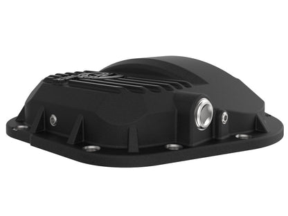 aFe Pro Series Dana 60 Front Differential Cover Black w/ Machined Fins 17 - 20 Ford Trucks (Dana 60) - Diff Covers - aFe