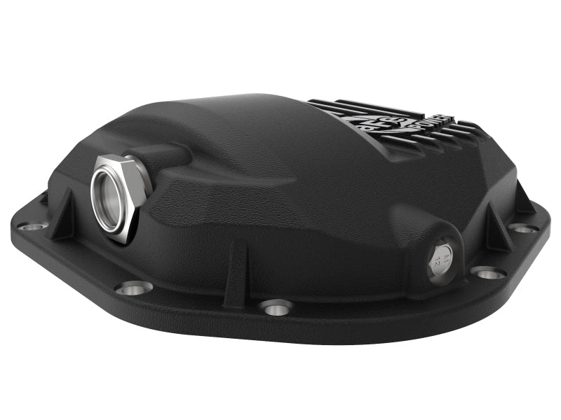 aFe Pro Series Dana 60 Front Differential Cover Black w/ Machined Fins 17 - 20 Ford Trucks (Dana 60) - Diff Covers - aFe