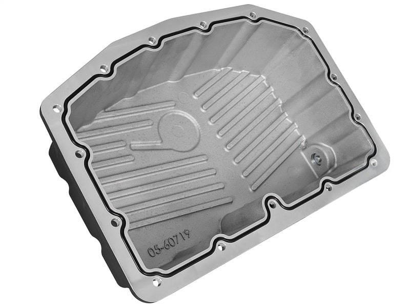 AFE Pro Series Engine Oil Pan Black w/Machined Fins; 11 - 16 Ford Powerstroke V8 - 6.7L (td) - Diff Covers - aFe