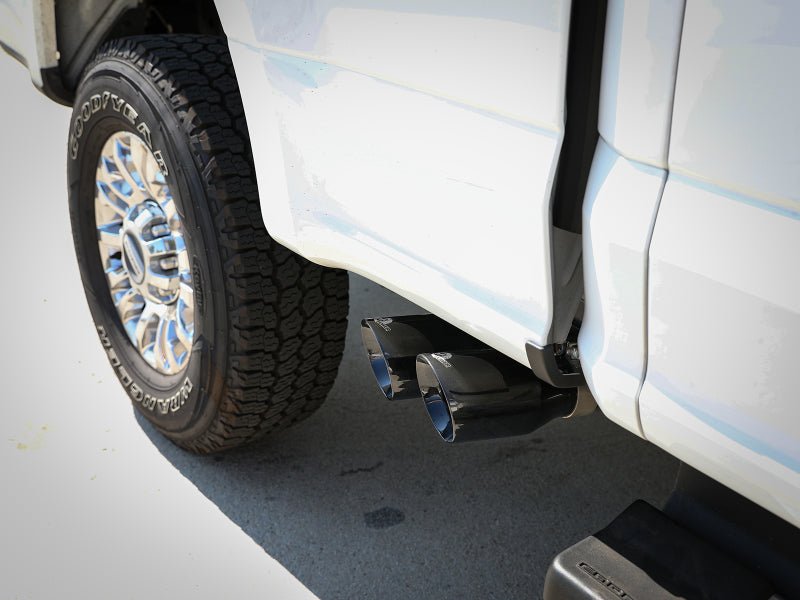 aFe Rebel Series 3in 409 SS Cat - Back Exhaust w/ Black Tips 17 - 20 Ford F - 250/F350 V8 6.2L/7.3L - Catback - aFe