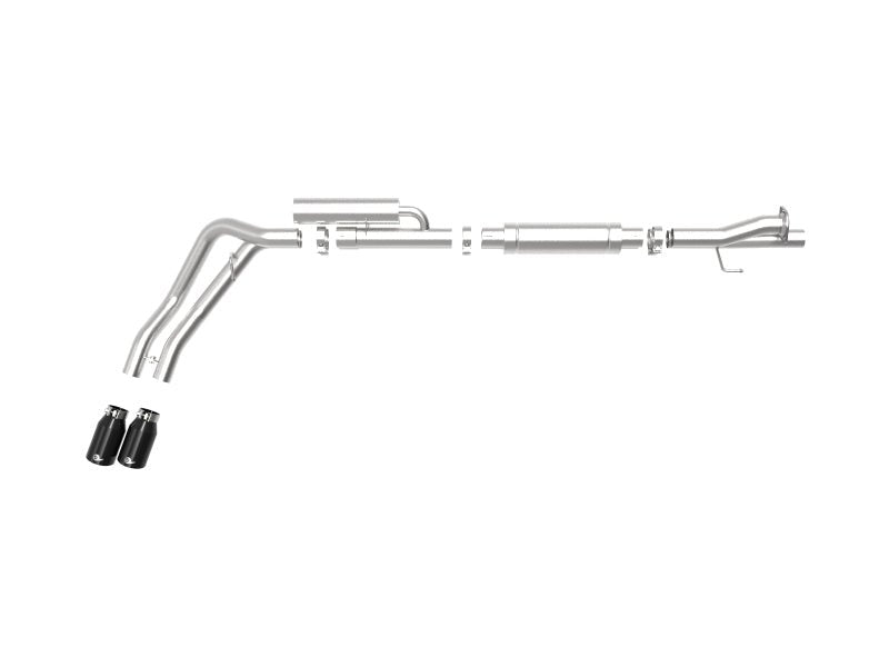 aFe Rebel Series 3in 409 SS Cat - Back Exhaust w/ Black Tips 17 - 20 Ford F - 250/F350 V8 6.2L/7.3L - Catback - aFe