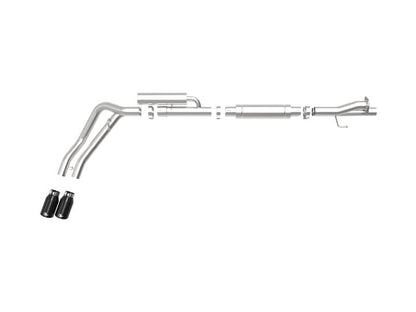 aFe Rebel Series 3in 409 SS Cat - Back Exhaust w/ Black Tips 17 - 20 Ford F - 250/F350 V8 6.2L/7.3L - Catback - aFe