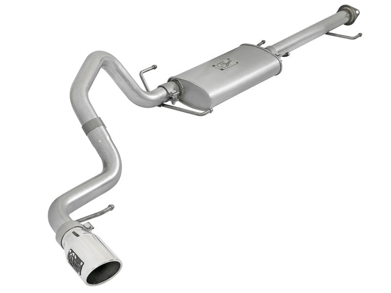 aFe Scorpion 2 - 1/2in Alum Steel Cat - Back Exhaust w/ Polished Tips 07 - 17 Toyota FJ Cruiser V6 4.0L - X Pipes - aFe