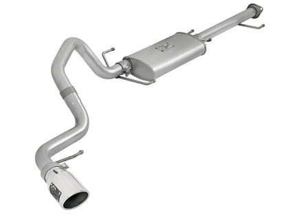 aFe Scorpion 2 - 1/2in Alum Steel Cat - Back Exhaust w/ Polished Tips 07 - 17 Toyota FJ Cruiser V6 4.0L - X Pipes - aFe