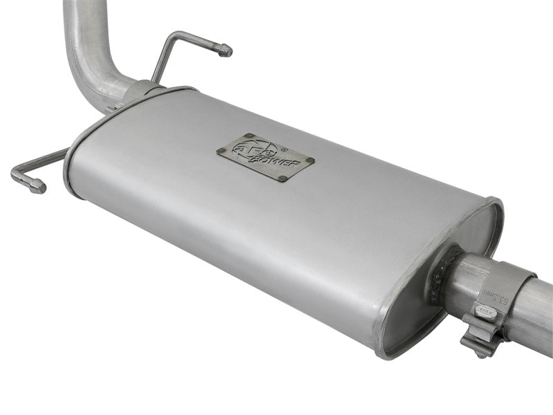 aFe Scorpion 2 - 1/2in Alum Steel Cat - Back Exhaust w/ Polished Tips 07 - 17 Toyota FJ Cruiser V6 4.0L - X Pipes - aFe