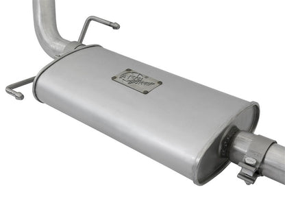 aFe Scorpion 2 - 1/2in Alum Steel Cat - Back Exhaust w/ Polished Tips 07 - 17 Toyota FJ Cruiser V6 4.0L - X Pipes - aFe