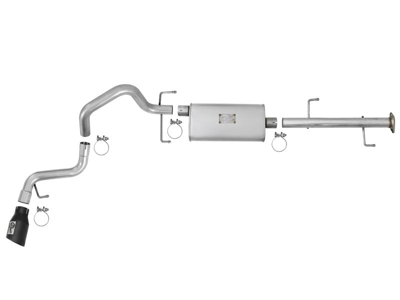 aFe Scorpion 2 - 1/2in Aluminized Steel Cat - Back Exhaust w/ Black Tips 07 - 17 Toyota FJ Cruiser V6 4.0L - Catback - aFe