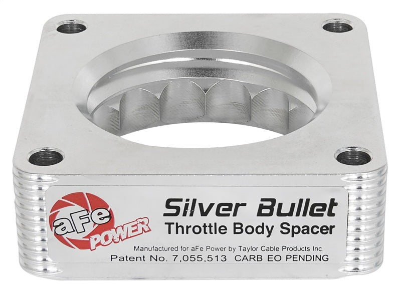 aFe Silver Bullet Throttle Body Spacer 03 - 06 Nissan 350Z V6 3.5L (VQ35DE) - Throttle Body Spacers - aFe