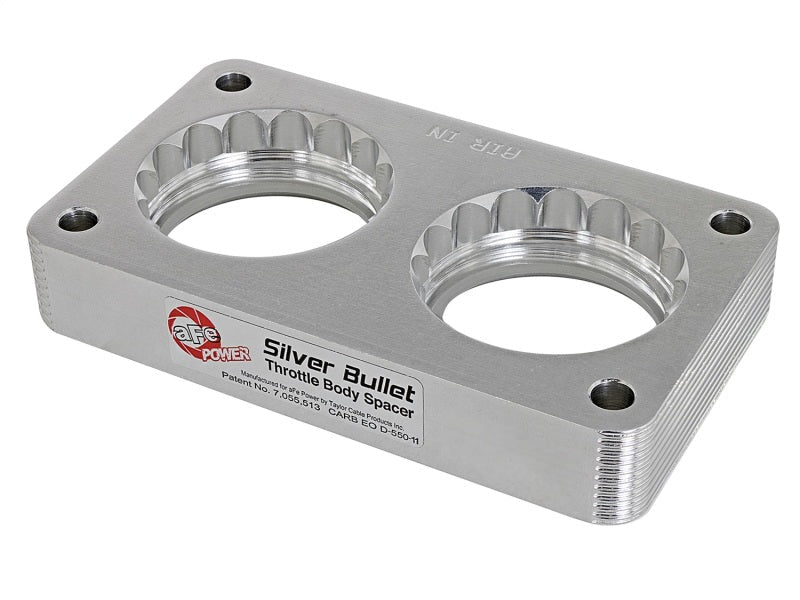 aFe Silver Bullet Throttle Body Spacers TBS Ford Trucks 99 - 04 V10 - 6.8L - Throttle Body Spacers - aFe