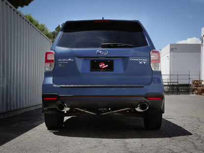 aFe Subaru Forester XT 14 - 18 H4 - 2.5L (t) Takeda 2 - 1/2in to 2 - 1/4in 304 SS Cat - Back - Black Tip - Catback - aFe