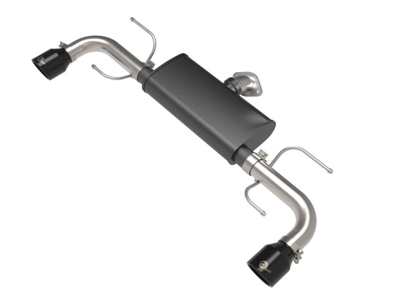 aFe Takeda 17 - 21 Mazda CX - 5 2.5L (t) 2.5in. SS Axle - Back Exhaust System w/Black Tips - Axle Back - aFe