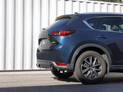 aFe Takeda 17 - 21 Mazda CX - 5 2.5L (t) 2.5in. SS Axle - Back Exhaust System w/Black Tips - Axle Back - aFe