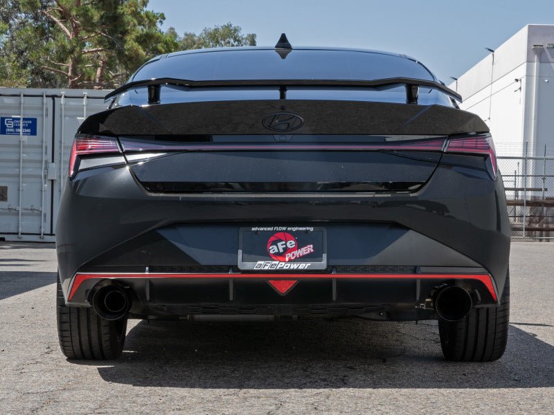 aFe Takeda Hyundai Elantra N 22 - 23 L4 - 2.0L (t) 3in 304 SS Cat - Back Exhaust w/ Black Tips Catback