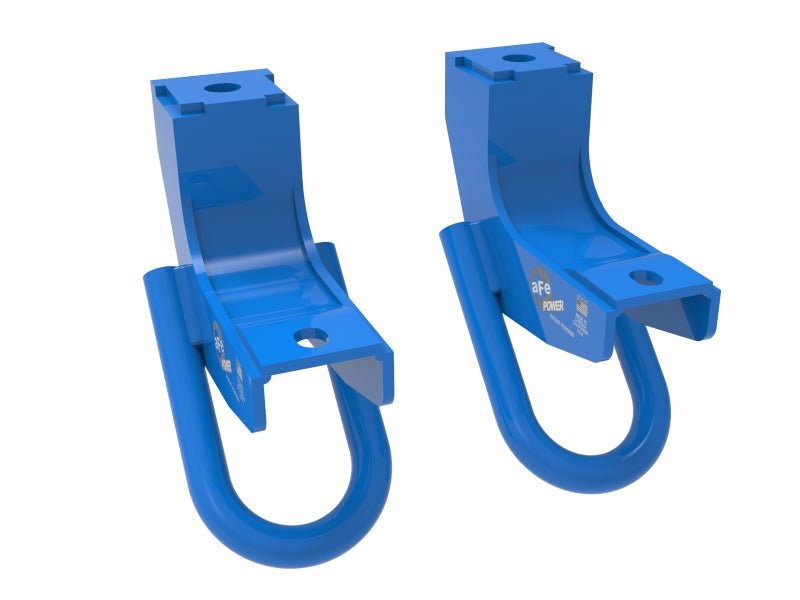 aFe Toyota Tundra 2022 V6 - 3.5L (tt) Front Tow Hook Blue - Tow Hooks - aFe