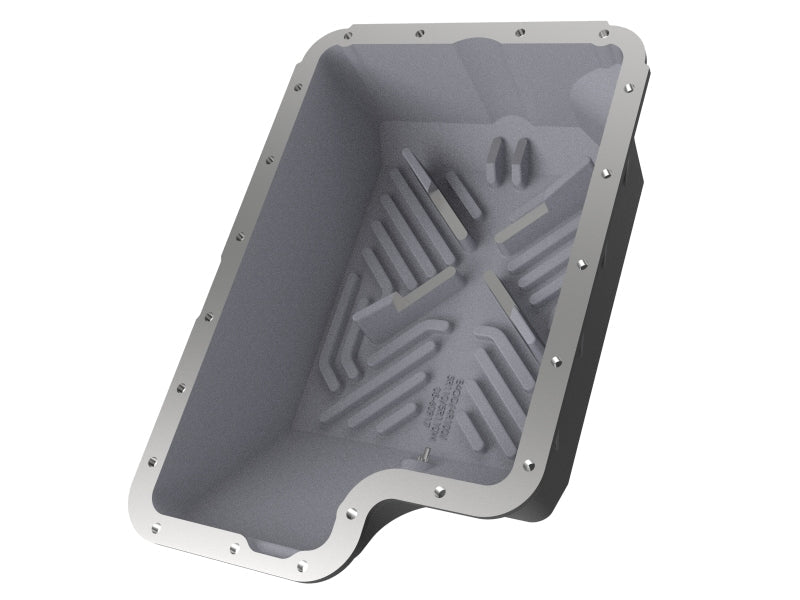 aFe Transmission Pan (Black); Ford Diesel Trucks 03 - 10 V8 - 6.0/6.4L (td) - Diff Covers - aFe