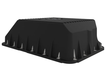 aFe Transmission Pan (Black); Ford Diesel Trucks 03 - 10 V8 - 6.0/6.4L (td) - Diff Covers - aFe