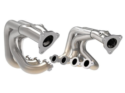 aFe Twisted 304SS Header 2020 Chevy Corvette (C8) 6.2L V8 - Headers & Manifolds - aFe