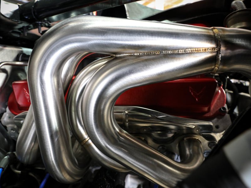 aFe Twisted 304SS Header 2020 Chevy Corvette (C8) 6.2L V8 - Headers & Manifolds - aFe