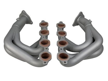 aFe Twisted 304SS Header 2020 Chevy Corvette (C8) 6.2L V8 - Titanium Ceramic Coated - Headers & Manifolds - aFe