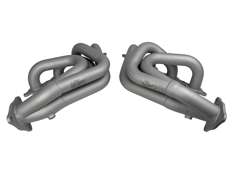 aFe Twisted 304SS Header 2020 Chevy Corvette (C8) 6.2L V8 - Titanium Ceramic Coated - Headers & Manifolds - aFe