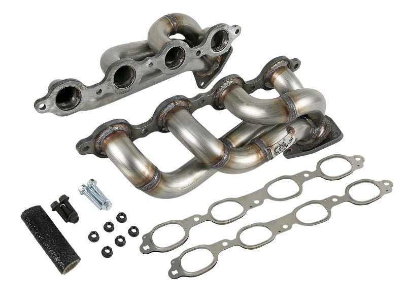 aFe Twisted Steel 1 - 3/4in 304SS Shorty Headers 2019 GM Silverado / Sierra 1500 V8 - 5.3L/6.2L - Headers & Manifolds - aFe