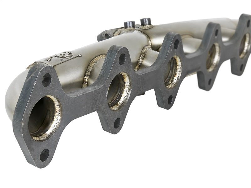 aFe Twisted Steel Header Turbo Manifold (T3) 98.5 - 02 Dodge Diesel Trucks L6 5.9L (td) - Headers & Manifolds - aFe