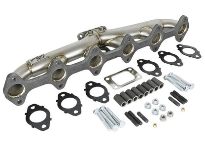 aFe Twisted Steel Header Turbo Manifold (T3) 98.5 - 02 Dodge Diesel Trucks L6 5.9L (td) - Headers & Manifolds - aFe