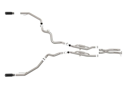 aFe Vulcan Series 3in 304SS Cat - Back Exhaust 24 - 25 Ford Ranger Raptor V6 - 3.0L (tt) w/ Black Tips - Catback - aFe