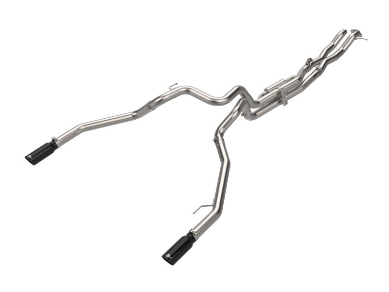 aFe Vulcan Series 3in 304SS Cat - Back Exhaust 24 - 25 Ford Ranger Raptor V6 - 3.0L (tt) w/ Black Tips - Catback - aFe