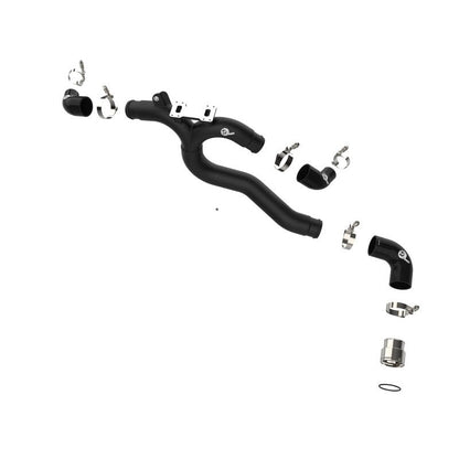 aFe Kia Stinger 18-22 V6-3.3L (tt) BladeRunner Hot Charge Pipe- Black