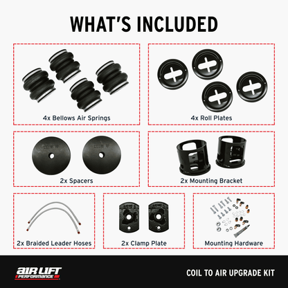 Air Lift 15 - 24 Ford Mustang S550/S650 Coil to Air Upgrade Kit Coilovers