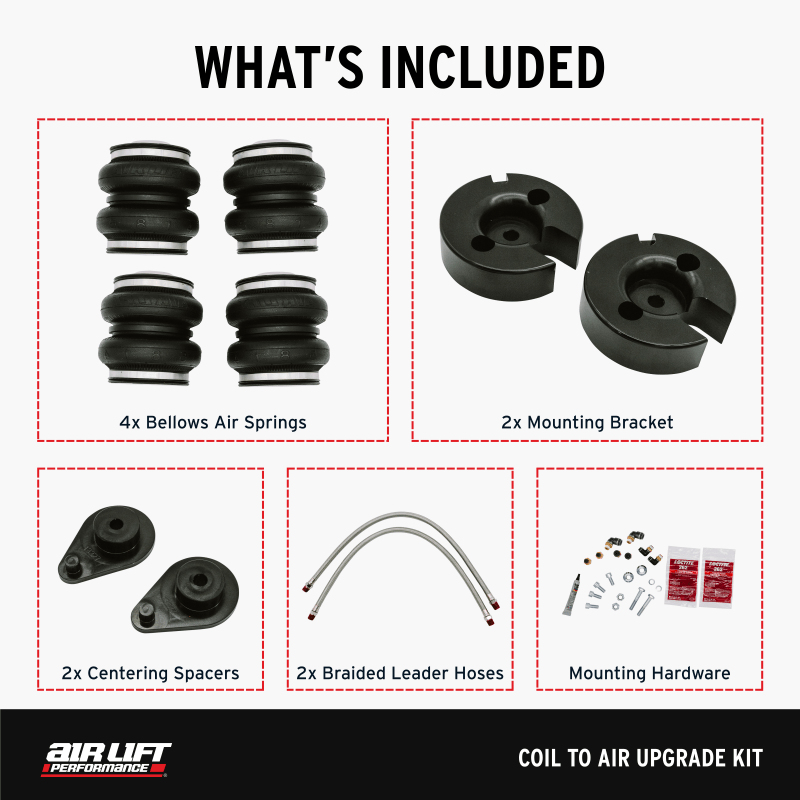 Air Lift 18 - 24 Honda Accord Sedan Coil to Air Upgrade Kit Coilovers