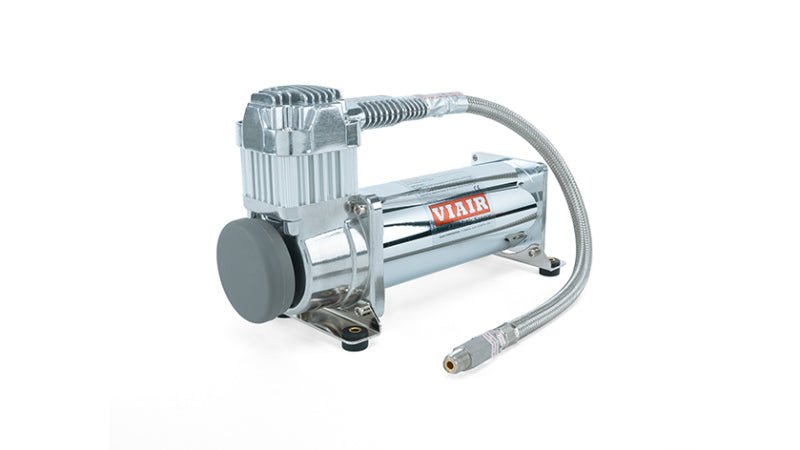 Air Lift 4 Gal. Polished Tank w/ Viair 444c Chrome Compressor (Incl. Fittings & Mounting Hardware)-Air Compressors-Air Lift