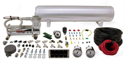 Air Lift 4-Way Manual Control System 100% Duty 1/4in Line 4 Gal. Tank.-Suspension Controllers-Air Lift