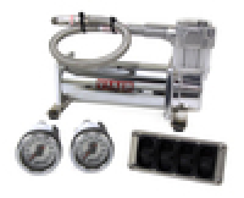 Air Lift 4-Way Manual Control System 100% Duty 1/4in Line 4 Gal. Tank.-Suspension Controllers-Air Lift