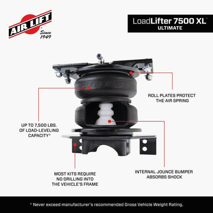Air Lift LoadLifter 7500 XL Ultimate Air Spring Kit 2020 Ford F-250 F-350 4WD SRW-Air Suspension Kits-Air Lift