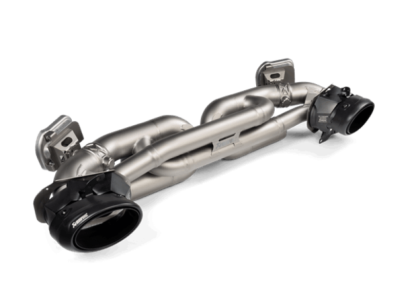 Akrapovic 20-21 Porsche 911 Turbo/Turbo S (992) Tail Pipe Set (Titanium) - Black-Tips-Akrapovic