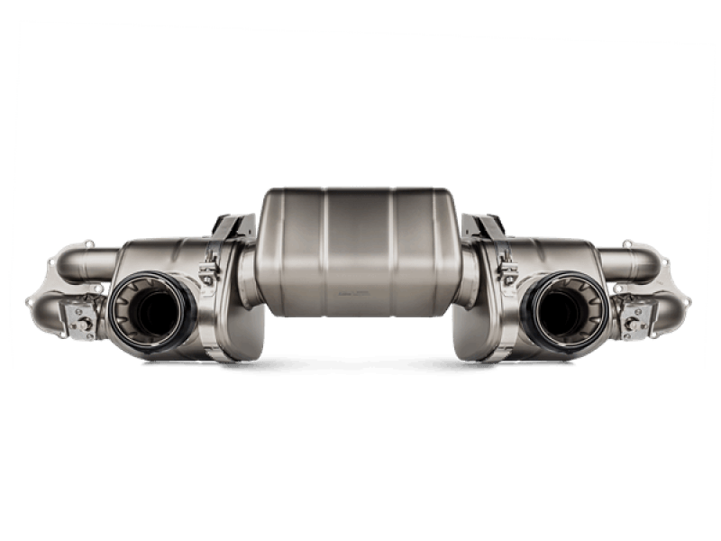 Akrapovic 2020+ Porsche Cayman GT4 (718) Slip-On Race Line (Titanium) (Req Tips / Option 2)-Muffler-Akrapovic