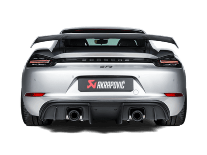 Akrapovic 2020+ Porsche Cayman GT4 (718) Slip-On Race Line (Titanium) (Req Tips / Option 2)-Muffler-Akrapovic