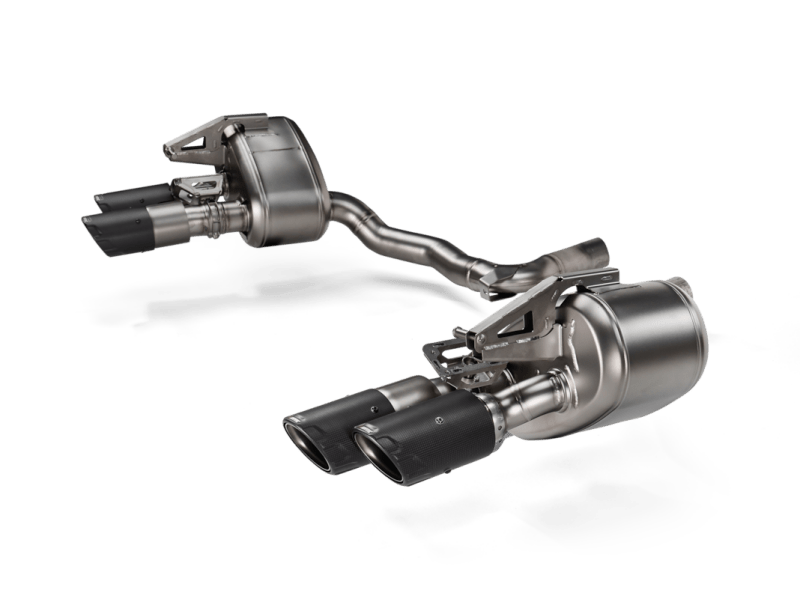 Akrapovic 2024+ Porsche Panamera Slip-On Line (Titanium) w/ Carbon Tips: Requires V6 or V8 fit kit-Muffler-Akrapovic