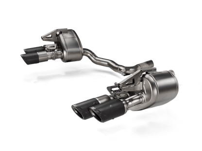 Akrapovic 2024+ Porsche Panamera Slip-On Line (Titanium) w/ Carbon Tips: Requires V6 or V8 fit kit-Muffler-Akrapovic