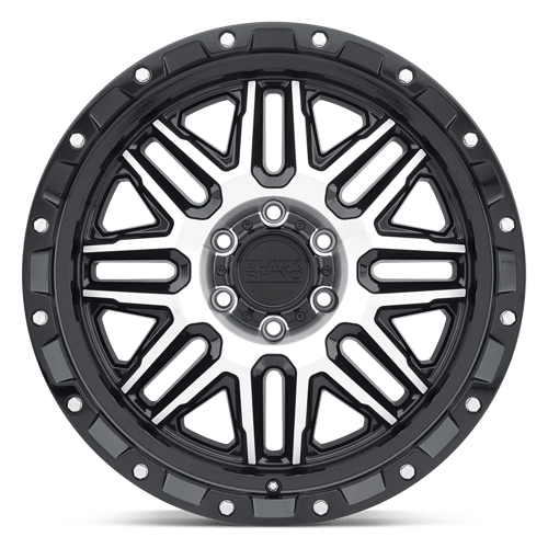 Black Rhino ALAMO Gloss Black W/ Mach Face 20x9 +12 6x139.7mm 112.1mm