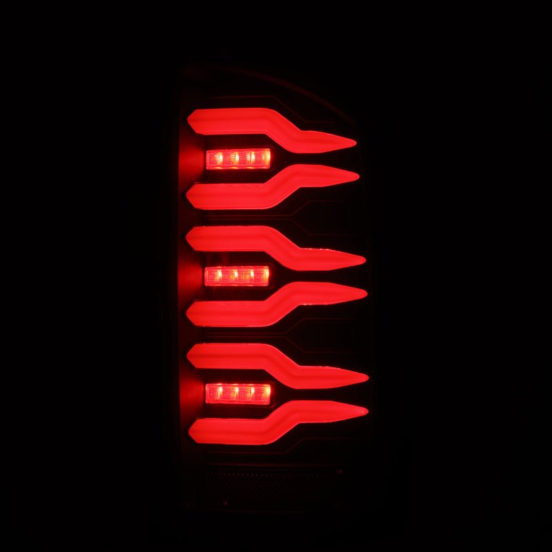 AlphaRex 07-08 Dodge Ram 1500/07-09 Dodge Ram 2500+3500 Luxx-Series LED Tail Lights (Pair) Black-Headlights-AlphaRex