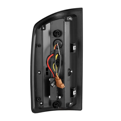 AlphaRex 07-08 Dodge Ram 1500/07-09 Dodge Ram 2500+3500 Luxx-Series LED Tail Lights (Pair) Black-Headlights-AlphaRex