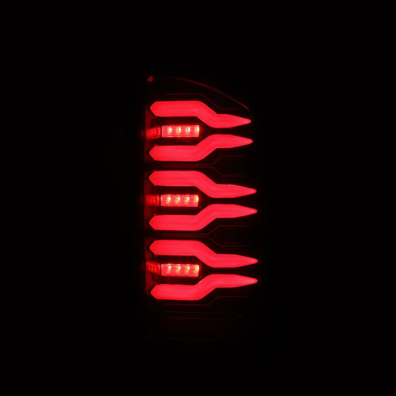 AlphaRex 07-08 Dodge Ram1500/07-09 Dodge Ram 2500+3500 Luxx-Series LED Tail Lights(Pair) Black/Red-Headlights-AlphaRex