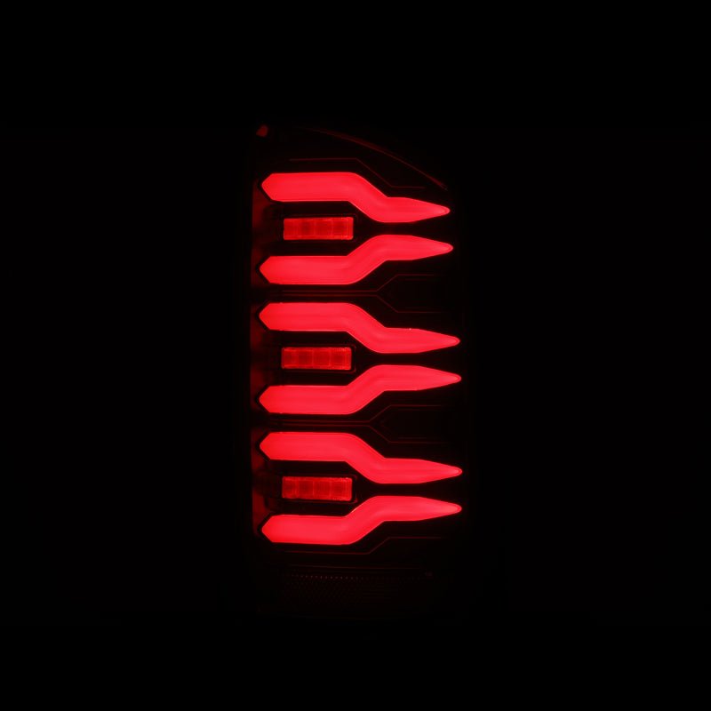 AlphaRex 07-08 Dodge Ram1500/07-09 Dodge Ram 2500+3500 Luxx-Series LED Tail Lights(Pair) Black/Red-Headlights-AlphaRex
