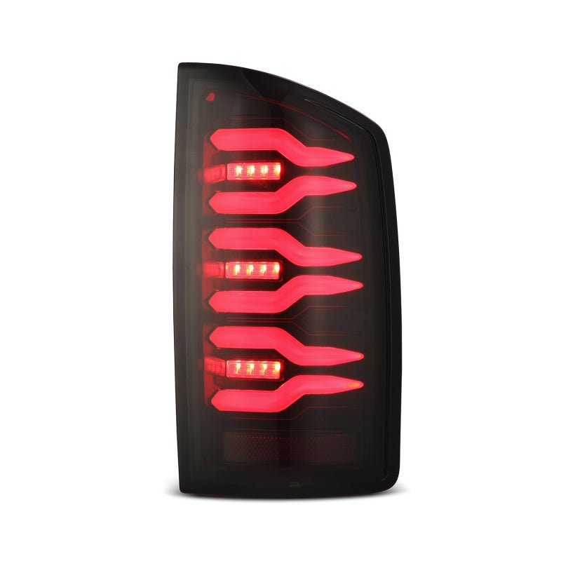 AlphaRex 07-08 Dodge Ram1500/07-09 Dodge Ram 2500+3500 Luxx-Series LED Tail Lights(Pair) Black/Red-Headlights-AlphaRex