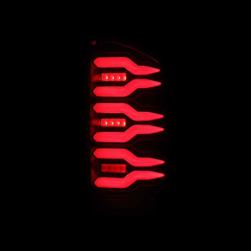 AlphaRex 07-08 Dodge Ram1500/07-09 Dodge Ram 2500+3500 Luxx-Series LED Tail Lights(Pair) Black/Red-Headlights-AlphaRex