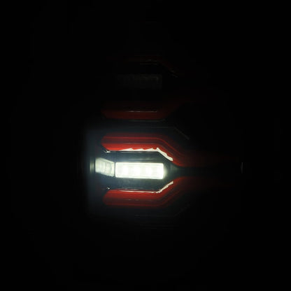 AlphaRex 07-08 Dodge Ram1500/07-09 Dodge Ram 2500+3500 Luxx-Series LED Tail Lights(Pair) Black/Red-Headlights-AlphaRex